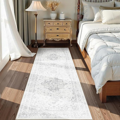 2x6 Hallway Washable Runner Rug Vintage Non-Slip Soft Kitchen Mat Boho - Image 2