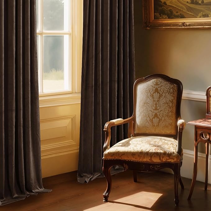 StangH Brown Blackout Velvet Drapes - Image 7