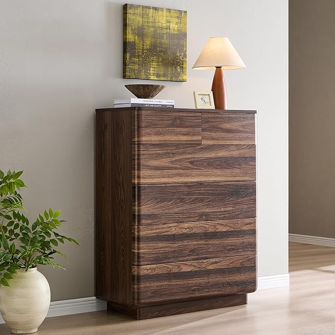 ACCOHOHO 6 Drawer Dresser for Bedroom, 42 Inch Tall Modern Chest of Drawers by ACCOHOHO