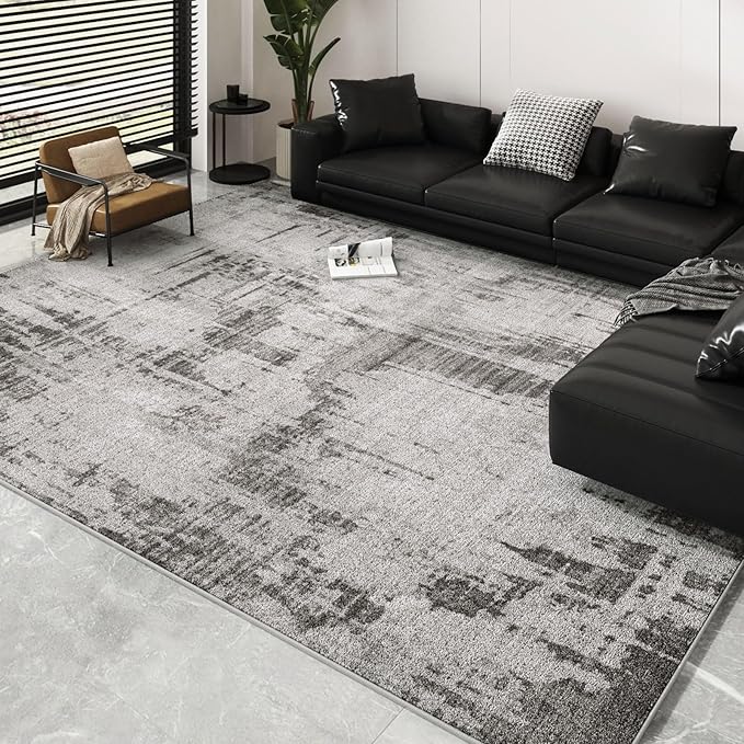 Machine Washable Area Rugs 8x10, Large Modern Abstract Rugs - Image 8