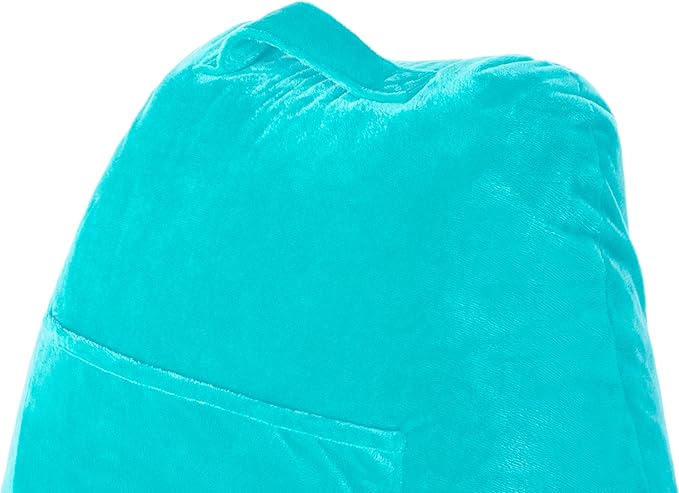 Husband Pillow Carolina Blue, Original Reading Pillow in Bed Rest Chair - Image 8