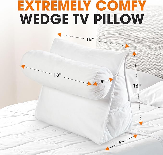 Cheer Collection Reading Wedge Pillow - Image 3