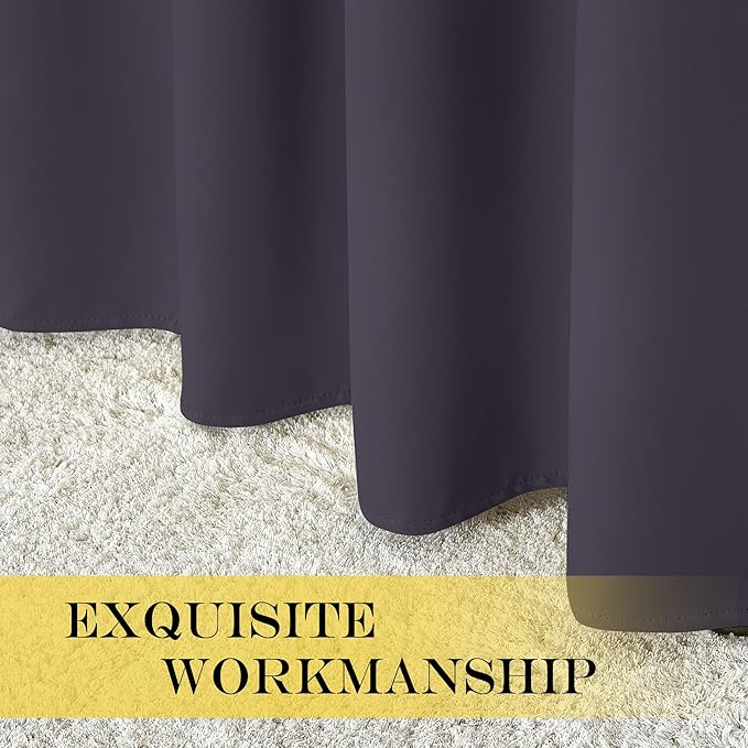 NICETOWN Blackout Curtains for Sliding Glass Door Room Divider Noise Reduce - Image 6
