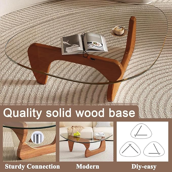Glass Coffee Table, Mid Century Modern Coffee Table, Coffee Table - Image 5