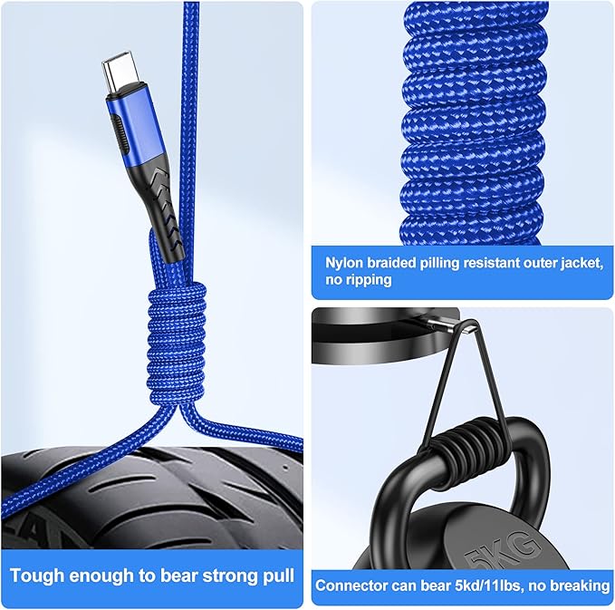 Durcord USB C Cable, Upgarded 2Pack 1ft Fast Charging USB Type C Charging Cord - Image 2