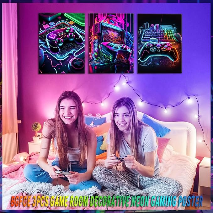 Game Room Decor Posters Set of 3 - Image 5