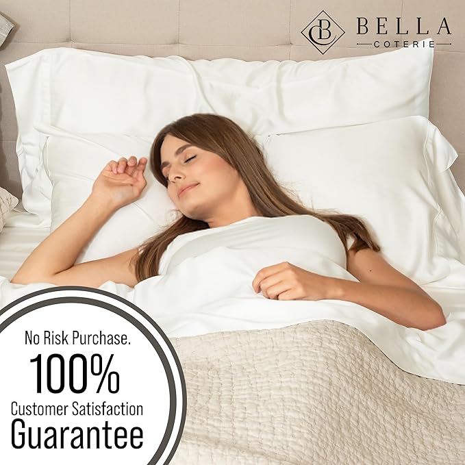 Bella Coterie Luxury Bamboo Viscose Queen Size Sheet Set | 100% Organically - Image 5