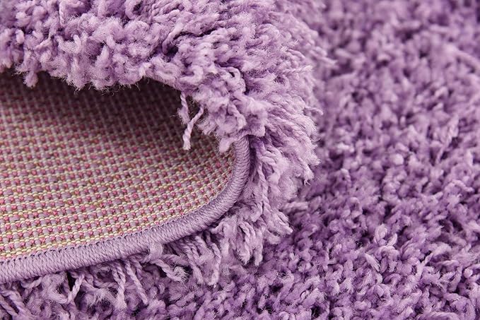 Unique Loom Solid Shag Collection Area Rug - Image 11