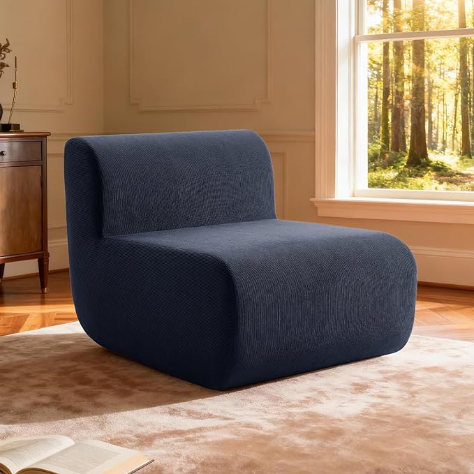 Single Boneless Chairs, Fireside Beanbag Chair Upholstered Cloud Sofa Chair - Image 8
