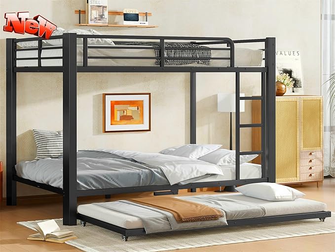Upgraded & Stronger Heavy Duty Metal Full Over Full Bunk Bed by Unknown