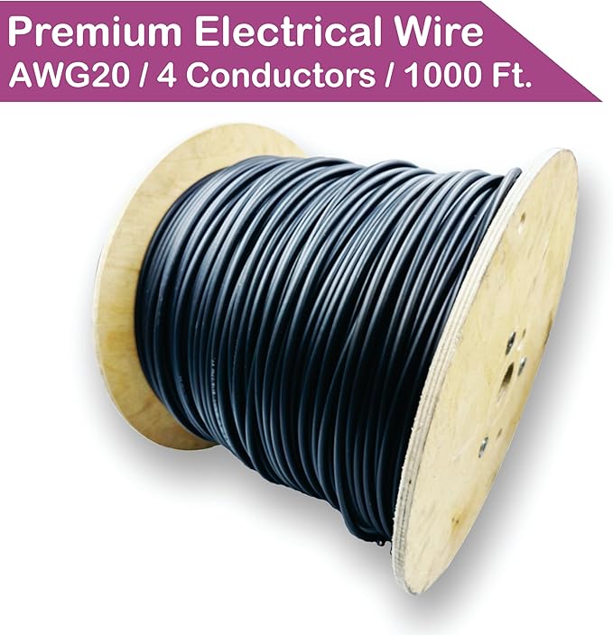 NATIONAL Wire & Cable – 20 AWG 4-Conductor Premium Copper Wire, 1000 ft - Image 2