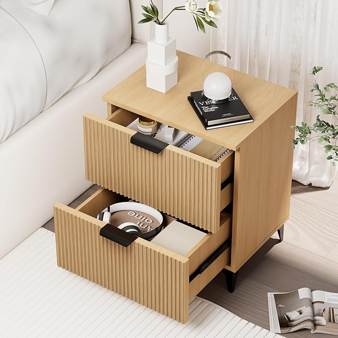 Royal Windsor Small Fluted Nightstand Set of 2 - Image 4