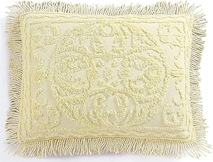 Beatrice Home Fashions Medallion Chenille Bedspread, Standard Sham by BeatriceHomeFashions