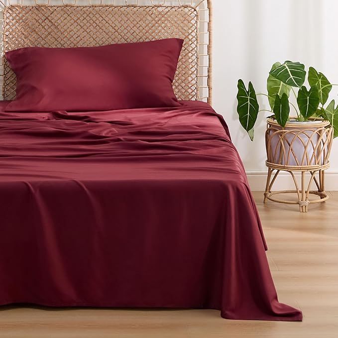 Bedsure Cooling Sheets Twin XL, Rayon Derived from Bamboo, Breathable & Soft - Image 3
