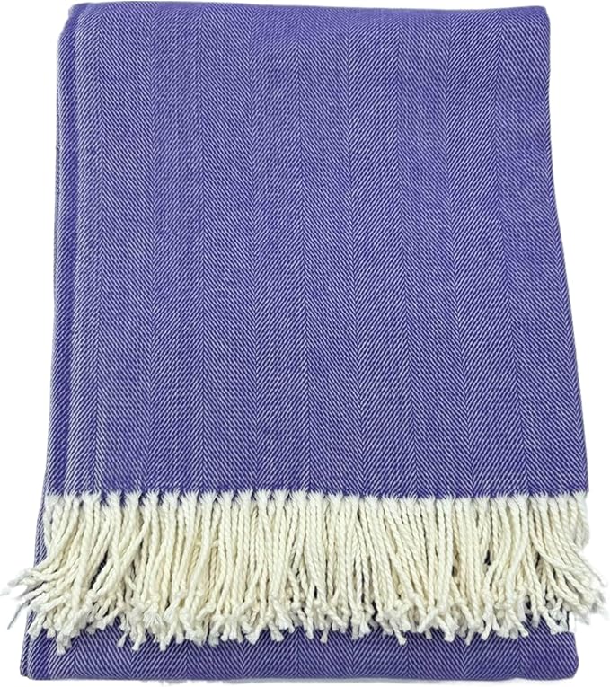 Alashan Cotton Acrylic Adirondack Herringbone Woven Throw - Image 2