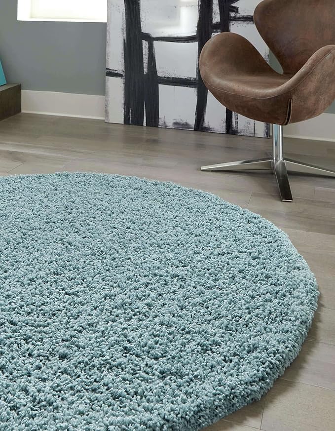 Unique Loom Solid Shag Collection Area Rug - Image 5