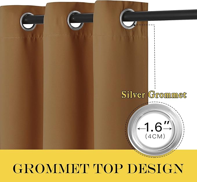 NICETOWN Blackout Curtain Drape 72 inch Long - Image 6