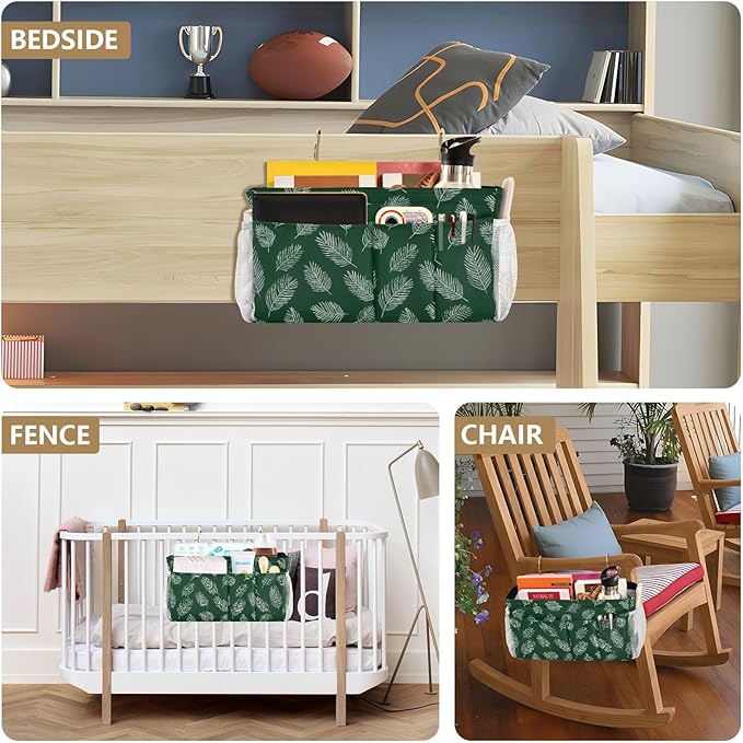 Bedside Caddy Hanging Bunk Bed Caddy Bed Organizer Hanging Pocket - Image 8
