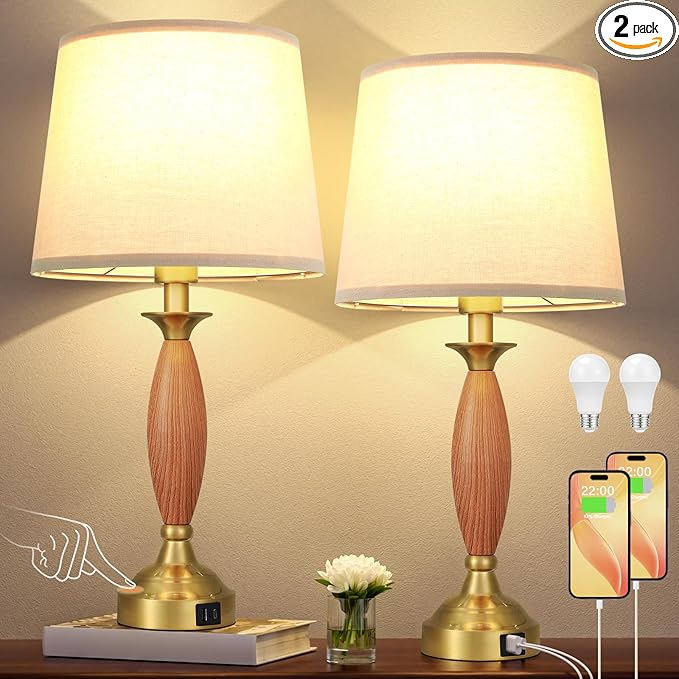 Seealle Lamps for Bedrooms Set of 2 by SeealleLighting