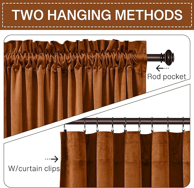 StangH Burnt Orange Curtains Fall - Image 3