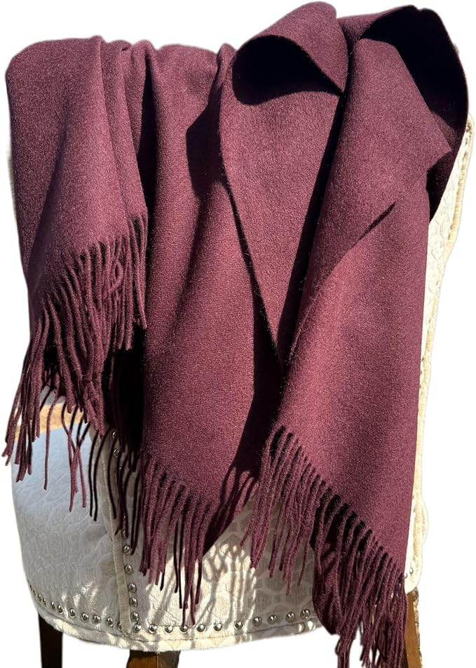 Alashan Cashmere Blend Ripple Finish Woven Throw by Alashan