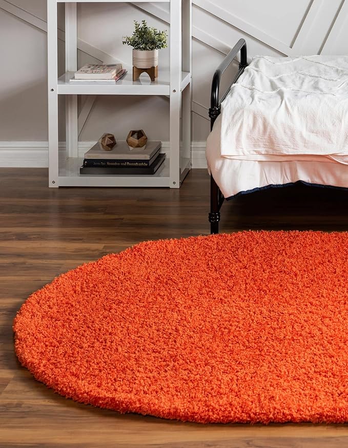 Unique Loom Solid Shag Collection Area Rug - Image 4