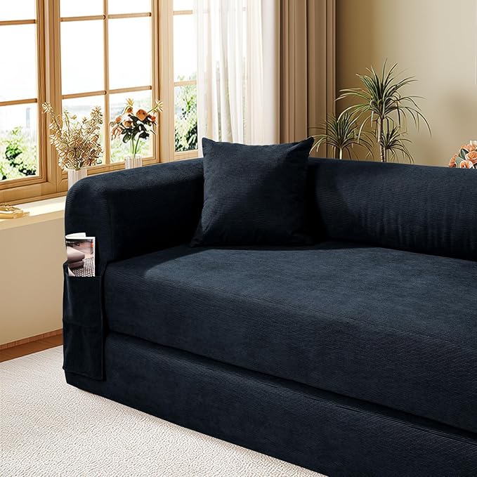 Convertible Futon Sofa Bed, Queen Sleeper Sofa Bed, Compressed Couch in a Box - Image 8