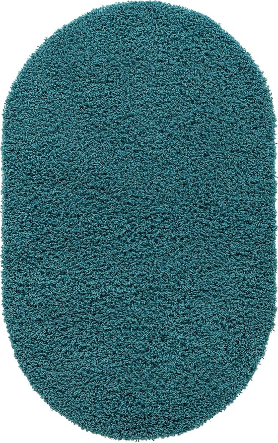 Unique Loom Solid Shag Collection Area Rug - Image 11