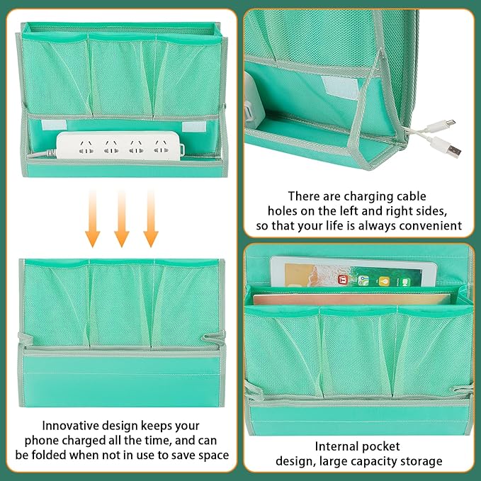 Bedside Caddy Bedside Storage Organizer Bedside Organizer - Image 5