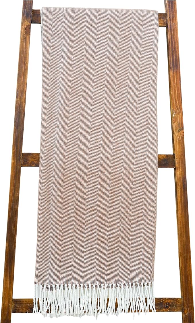 Alashan - Cotton Acrylic Adirondack Herringbone Woven Throw - Soft Lightweight by Alashan