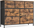 SONGMICS Dresser for Bedroom, Chest of Drawers, 7 Non-Woven Fabric Drawers by SONGMICSbySONGMICSHOME