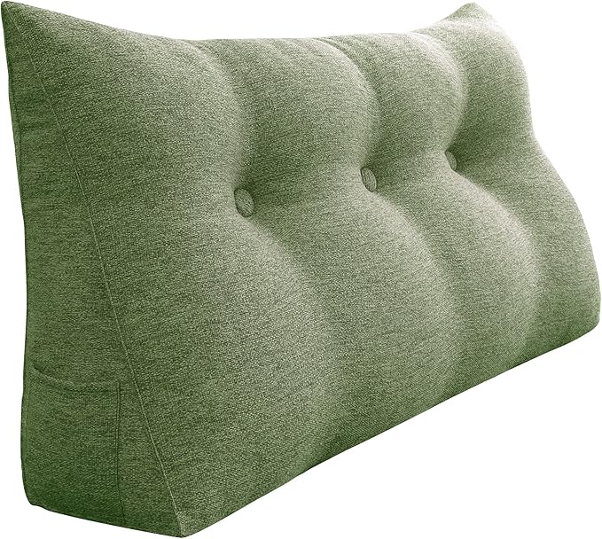 homecozy Wedge Headboard Pillow Dorm Room Reading Pillow Back Support by HOMECOZY