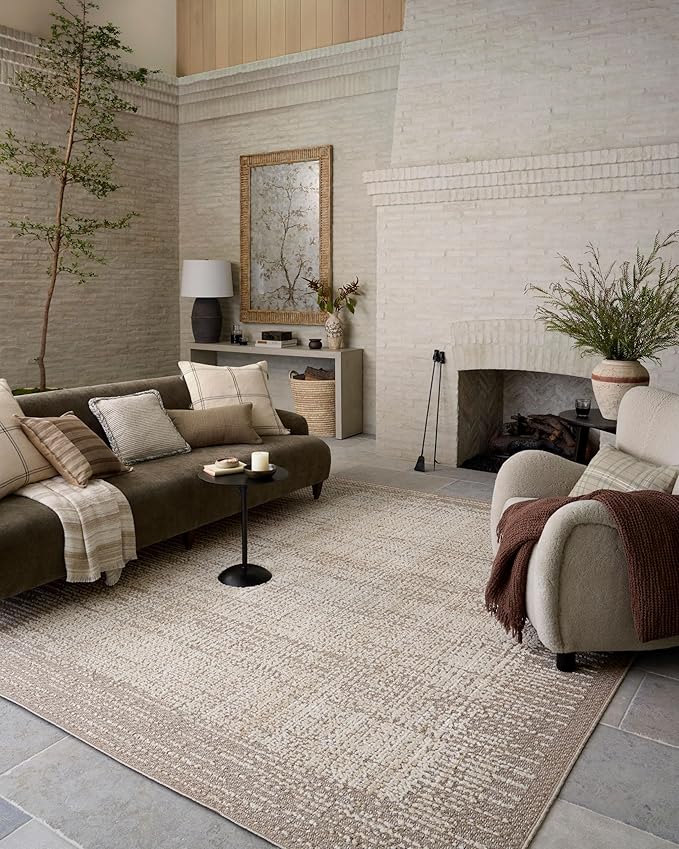 Loloi Amber Lewis Bexley Collection BEX-06 Natural/Taupe 2'-7" x 8'-0" Runner by Loloi