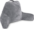 Husband Pillow Dark Grey, Standard+ Original Reading Pillow in Bed Rest Chair by HusbandPillow