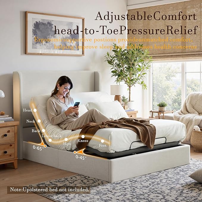 Queen All-in-One Adjustable Bed Frame - Image 4