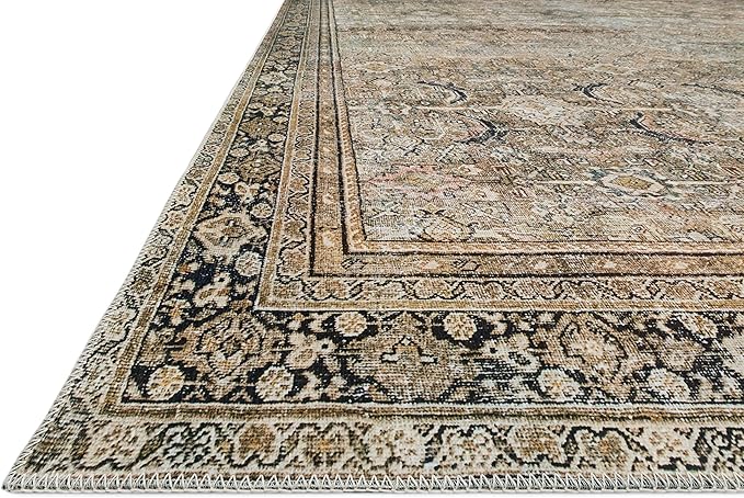 Loloi Layla Collection LAY-03 Olive/Charcoal 2'-6" x 12'-0" .13" Thick Runner - Image 7