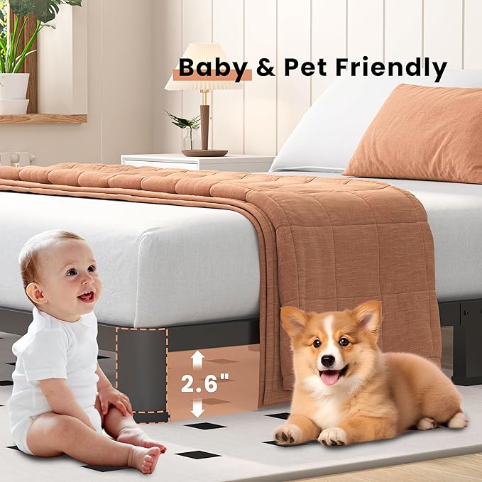 4 Inch King Heavy Duty 3500 lbs Bed Frame - Image 6