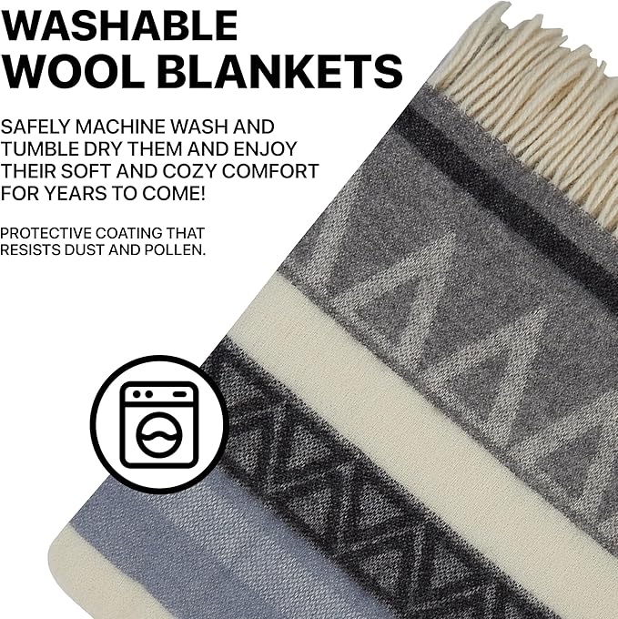 | Wool Blanket/Throw | 100% New Zealand Wool | Perfect - Image 7