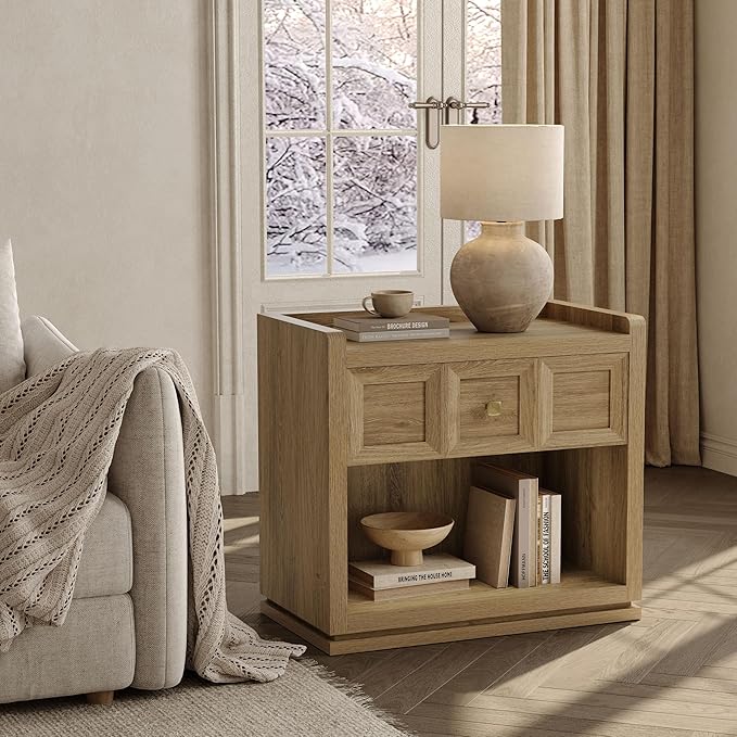 SICOTAS Night Stand Set 2, Large Queen Size Nightstands Set of 2, Modern - Image 5