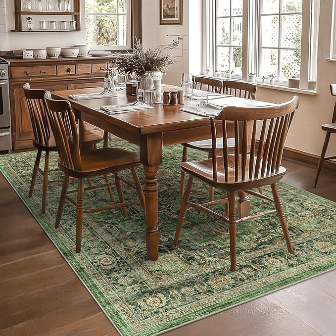 6x9 Area Rugs for Living Room Ultra-Soft Washable Rug Vintage Distressed Boho - Image 3
