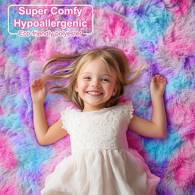 PAGISOFE Ultra Soft Rainbow Area Rugs - Image 2