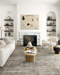 Loloi Layla Collection LAY-13 Antique/Moss 7'-6" x 9'-6" .13" Thick Area Rug by Loloi