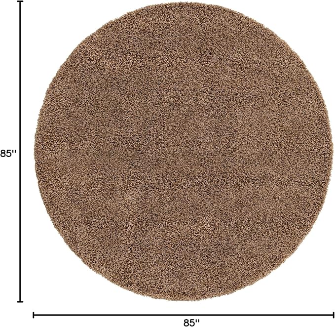 Unique Loom Solid Shag Collection Area Rug - Image 2