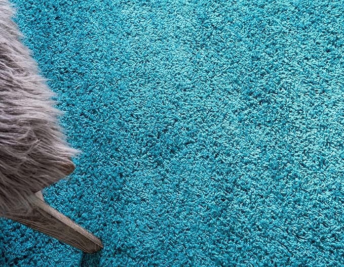 Unique Loom Solid Shag Collection Area Rug - Image 9