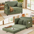 51" Loveseat Sleeper Sofa Bed, Corduroy Convertible Floor Sofa Bed by kakuboohi