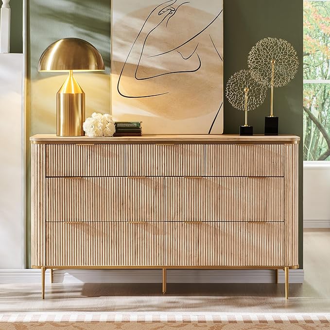 T4TREAM Fluted 7 Drawers Dresser - Image 3