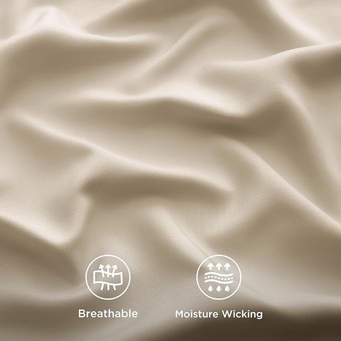Bedsure Full Size Bed Sheets, Cooling Sheets, Rayon Derived from Bamboo - Image 5