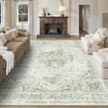 9x12 Vintage Washable Area Rugs Boho Medallion Large Distressed Retro Accent by HOME