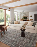 Loloi Angela Rose Ember Collection EMB-08 Espresso/Multi 18" x 18" Sample Rug by Loloi
