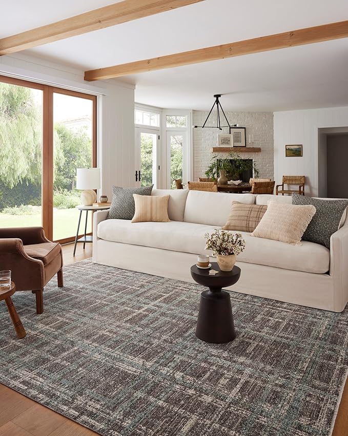 Loloi Angela Rose Ember Collection EMB-08 Espresso/Multi 9'-6" x 13'-1" Area Rug by Loloi